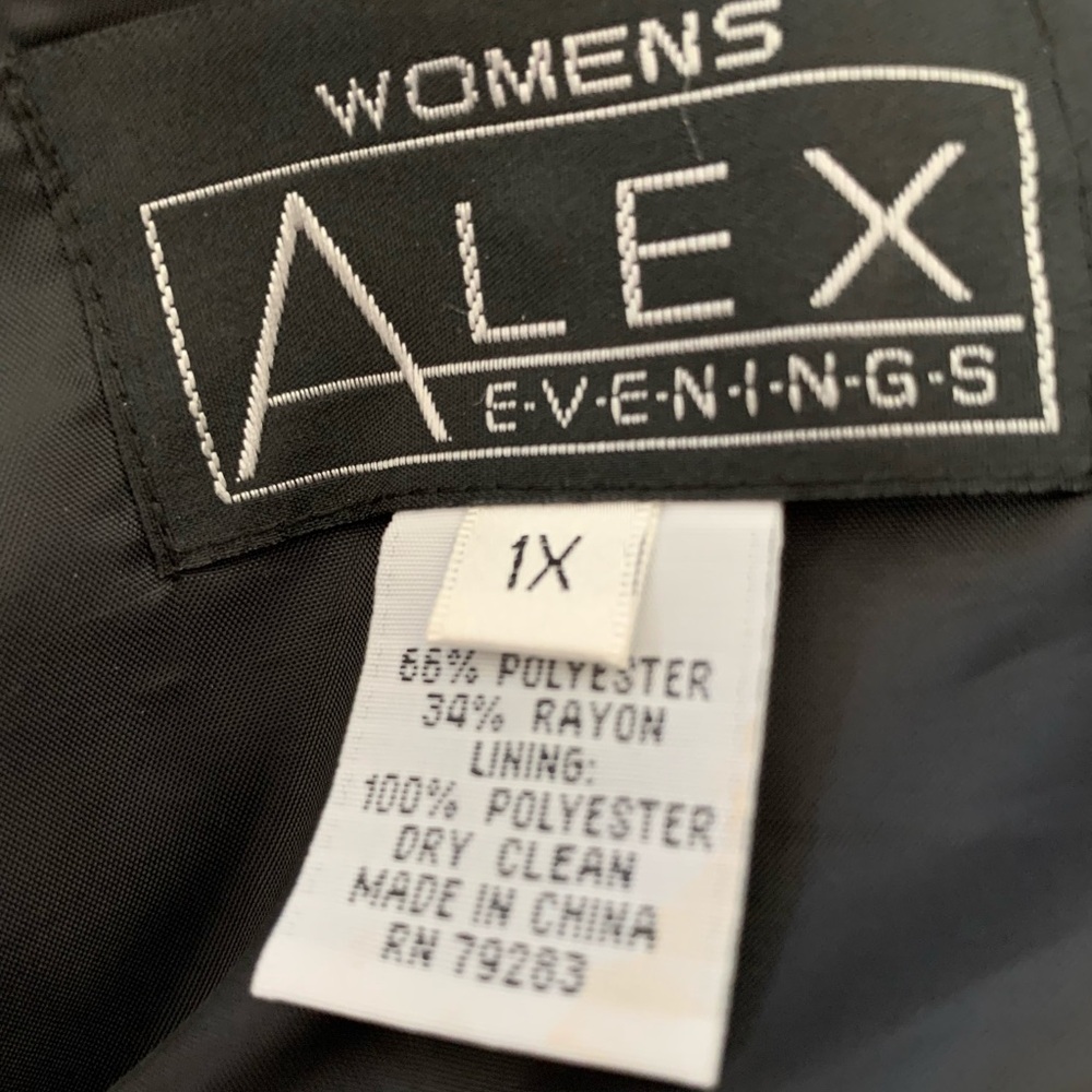 Women’s Alex EVENINGS Ensemble Sz 1X - Picture 8 of 9